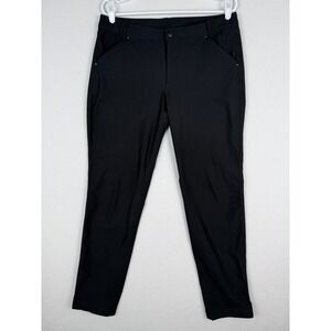 Lululemon Day Trip Boyfriend Pants Womens 33x29 Black Reflective W5G65S